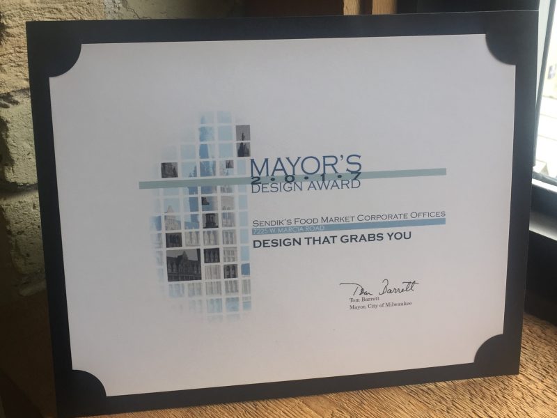 MMA announces Mayor’s Design Award for Sendik’s Corporate Office